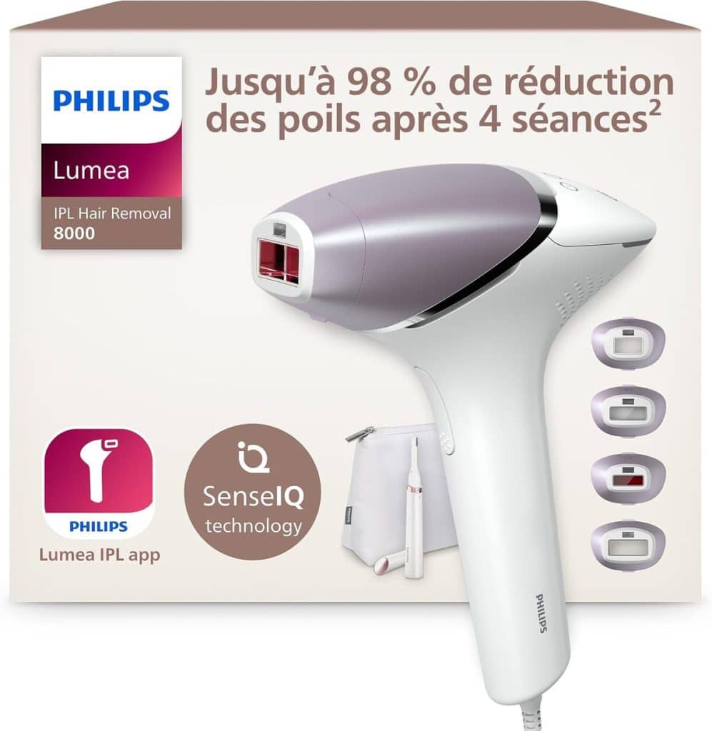 Test : épilateur Philips Lumea 8000, lumière pulsée et efficacité polyvalente