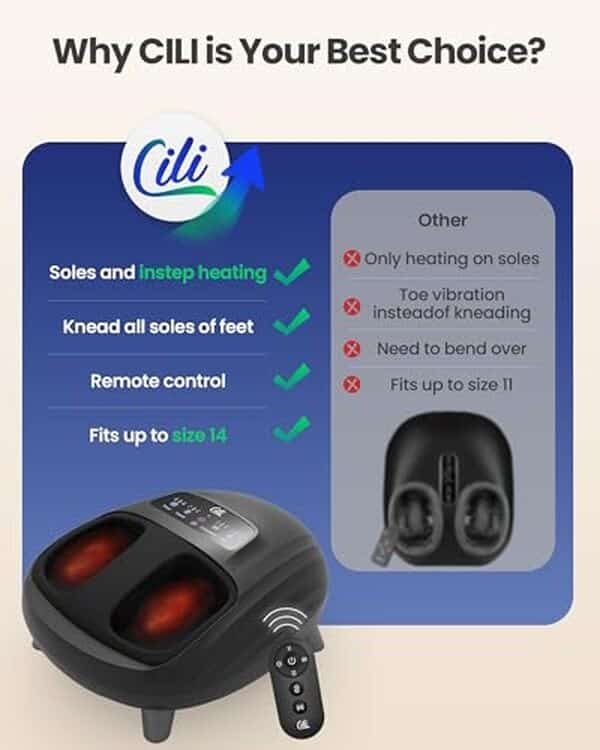 Découvrez notre test complet du masseur de pieds CILI : performances, avantages et bienfaits pour une détente optimale à la maison.