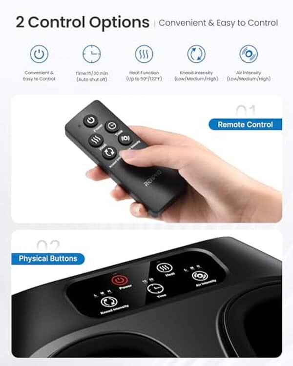 Découvrez notre test complet de l'appareil de massage renpho pour pieds. Idéal pour se relaxer à la maison grâce à sa télécommande pratique et son grand format adapté à toutes les morphologies.