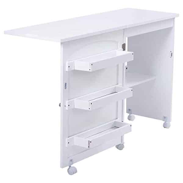 Découvrez notre essai détaillé de l'armoire pliable blanche pour optimiser le rangement et améliorer votre espace couture avec style et praticité
