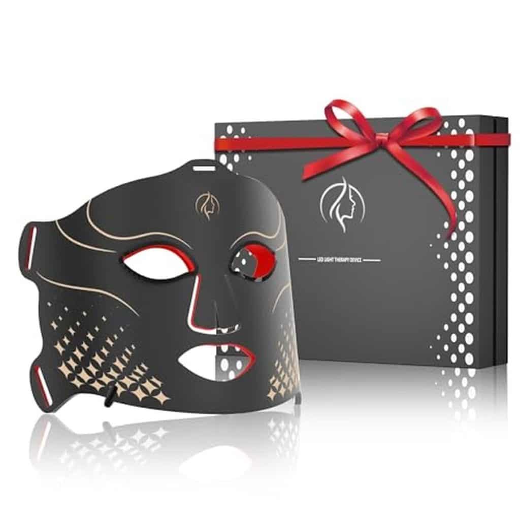 Avis sur le masque LED en silicone noir : beauté anti-âge à la maison