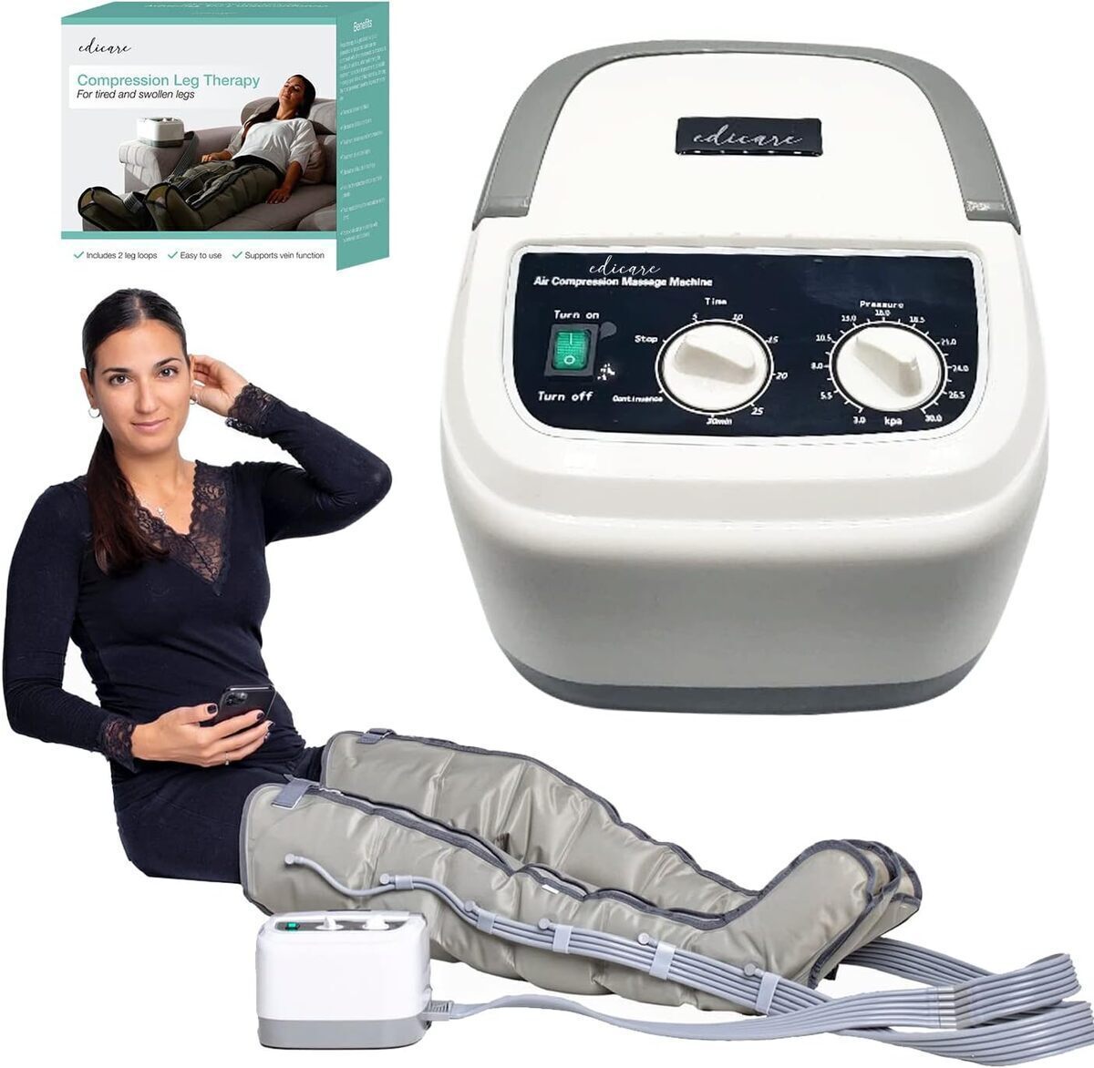 Test des bottes de pressothérapie Edicare : soulagement pour jambes fatiguées