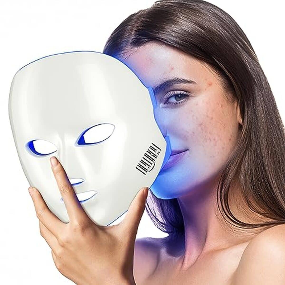 Test du masque LED NEWKEY : thérapie lumière bleue pour l'acné