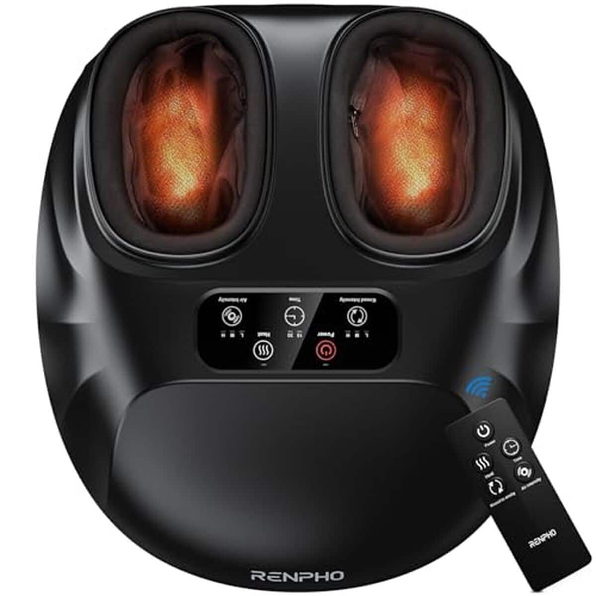 Test : renpho appareil de massage pieds grand format et télécommande