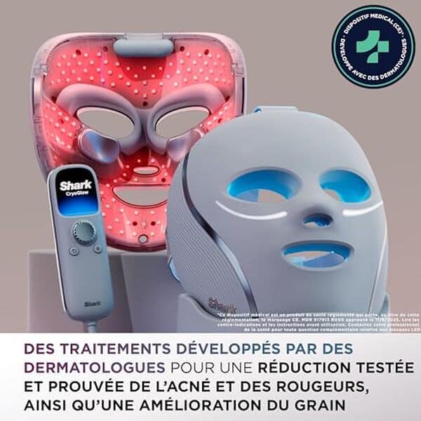 test complet du masque led shark cryoglow lilas fw312eupl : efficacité, bienfaits sur la peau et avis utilisateurs dévoilés pour un soin high-tech inégalé