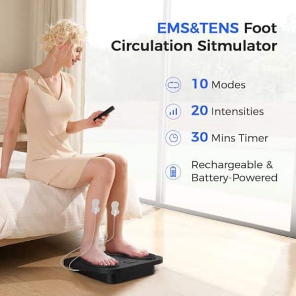 Découvrez comment le massur pied électrique EMS TENS à 10 modes soulage vos douleurs efficacement grâce à la stimulation musculaire et nerveuse