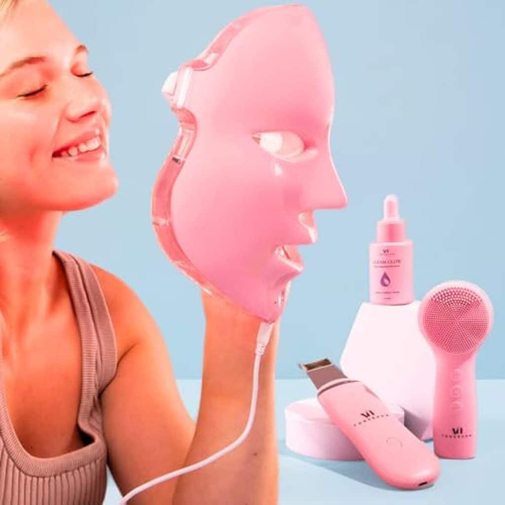 Test du masque lumineux Voguenow Dermglo 1 pour le visage