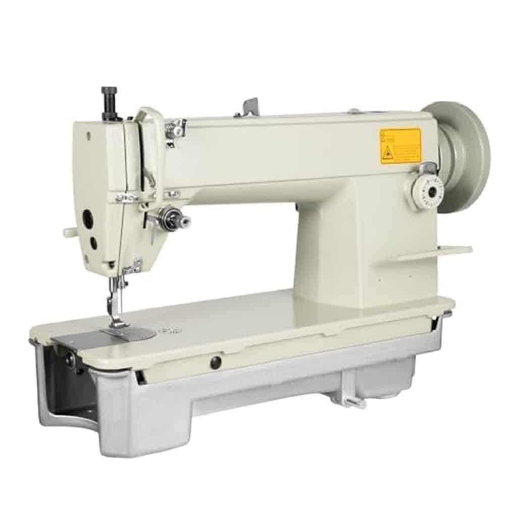 Test de la machine à coudre industrielle 3000s.P.M pour cuir