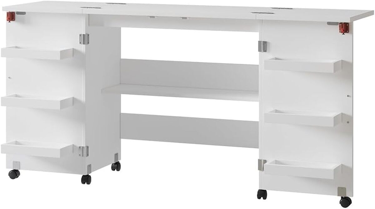 Test de la table de couture Vicco Carmen 160 cm blanche