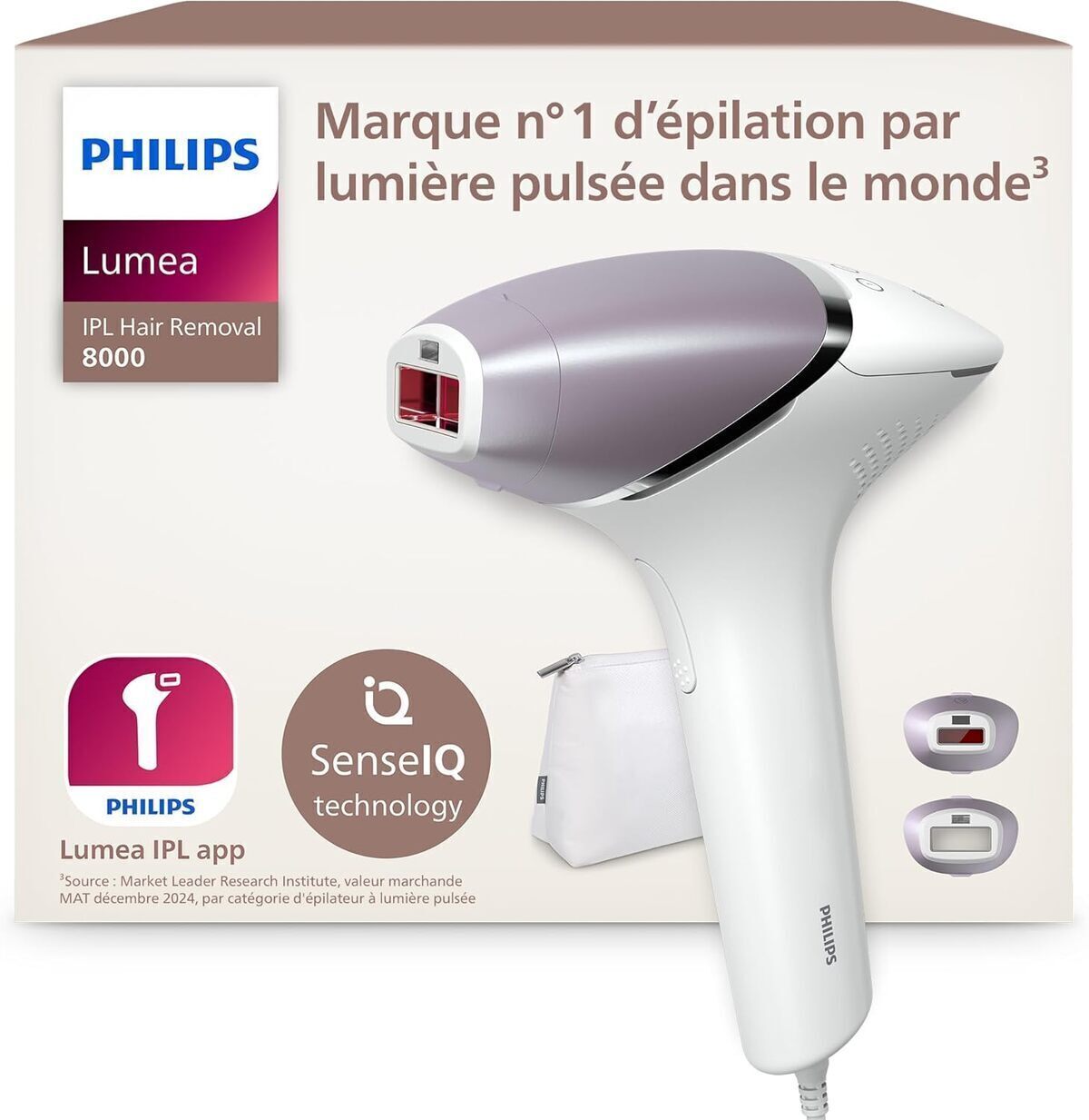Test : philips Lumea Série 8000, épilateur à lumière pulsée