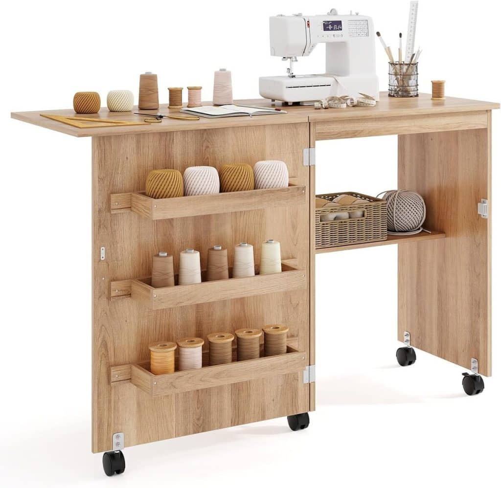 Test : table de couture pliante Giantex sur roulettes