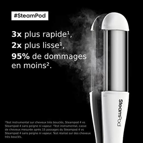 Découvrez notre test complet du Steampod 4, le lisseur boucleur vapeur de L'Oréal Professionnel. Avis, performances et résultats pour cheveux lissés ou bouclés.