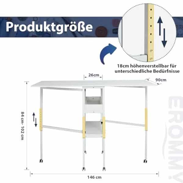 Découvrez notre test détaillé de la table de couture pliante et réglable EROMMY : caractéristiques, avantages et avis pour bien choisir votre équipement de couture.