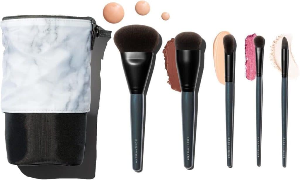 Test : les pinceaux de maquillage professionnels Rose and Ben Beauty Essential Travel
