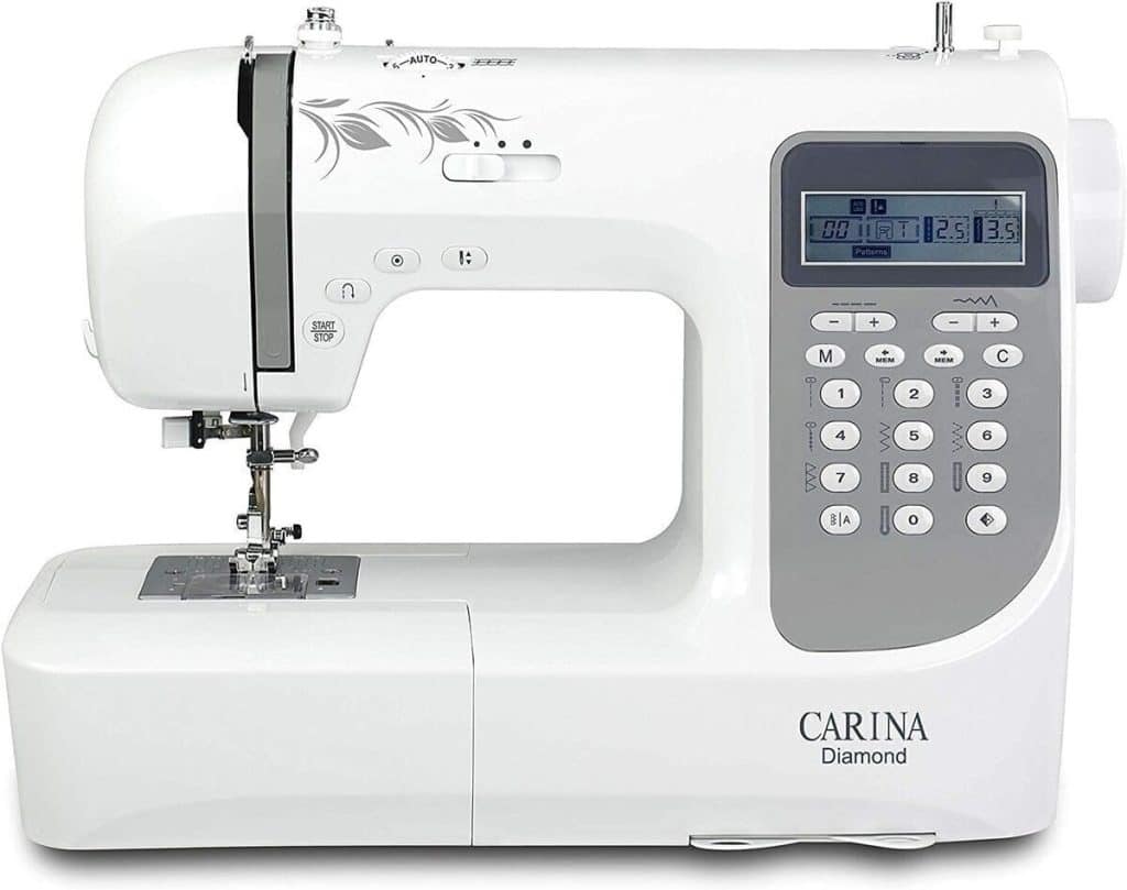 Test de la machine à coudre Carina Diamond pour professionnels