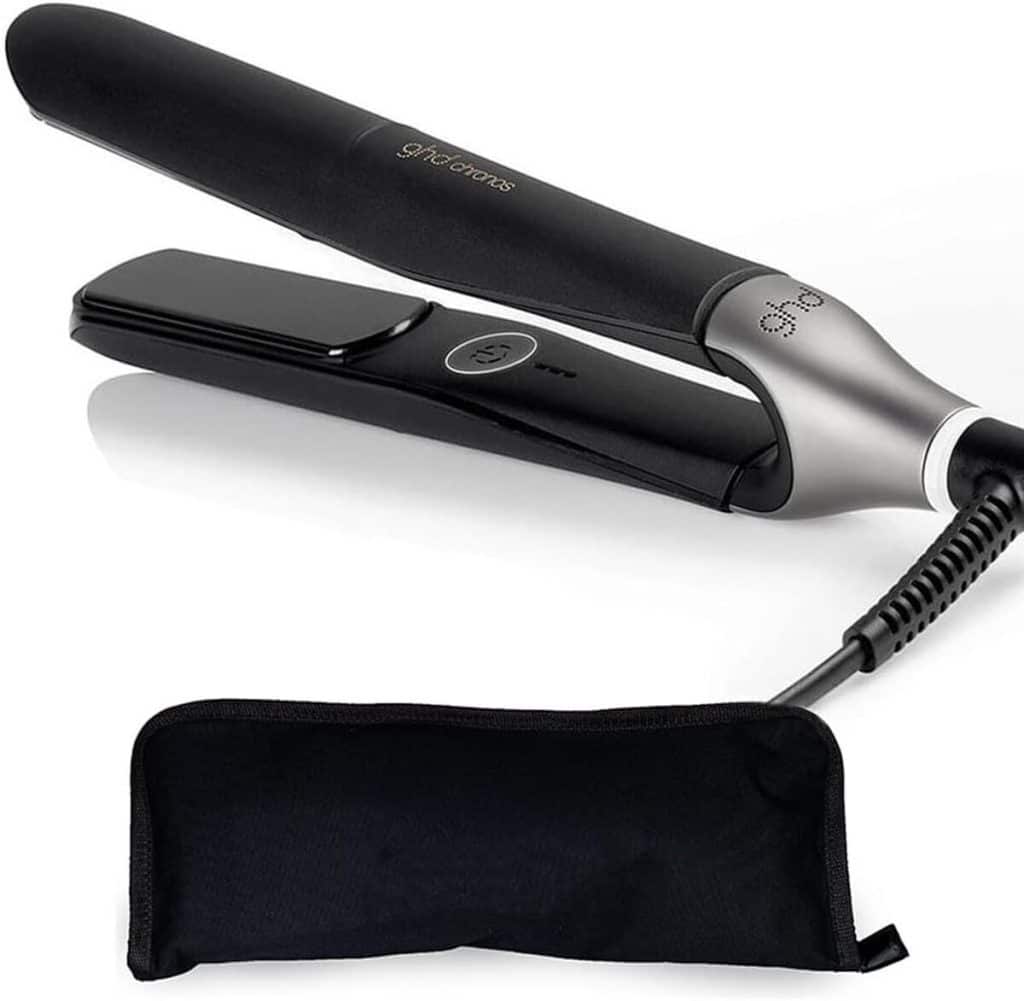 Test du lisseur Ghd Chronos noir avec trousse de voyage