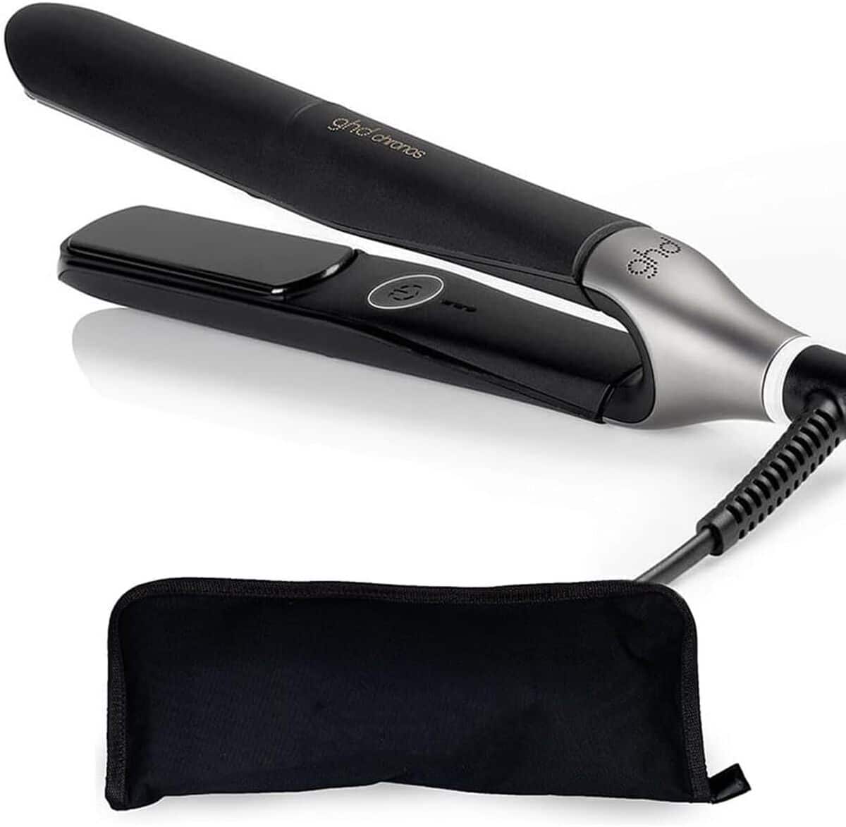 Test du lisseur Ghd Chronos noir avec trousse de voyage