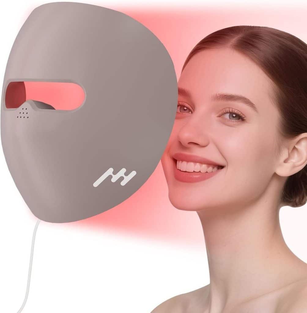 Test du masque facial LED 3D à lumière rouge : 80 LEDs et minuterie intégrée