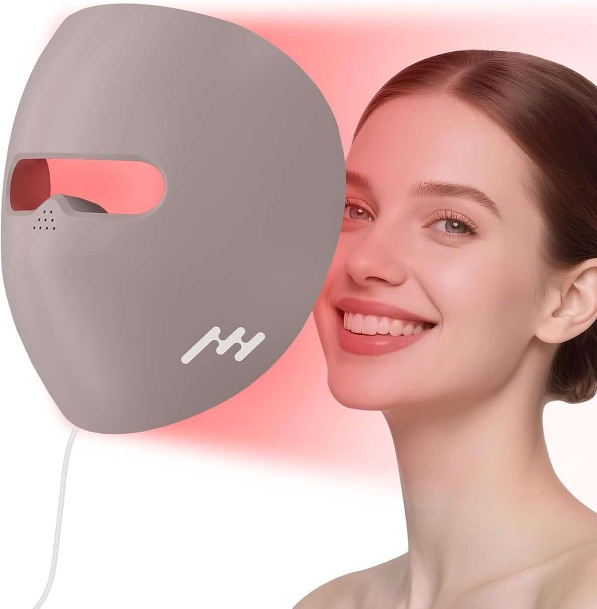 Test du masque facial LED 3D à lumière rouge : 80 LEDs et minuterie intégrée
