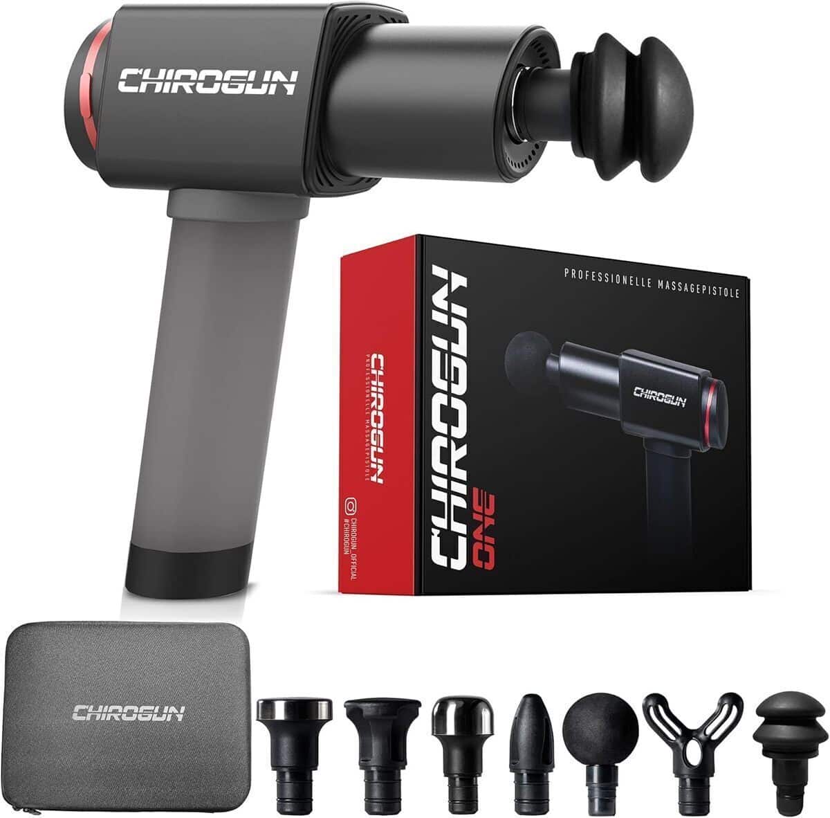 Test du pistolet de massage ChiroGun ONE : 6 niveaux, 5 heures d'autonomie