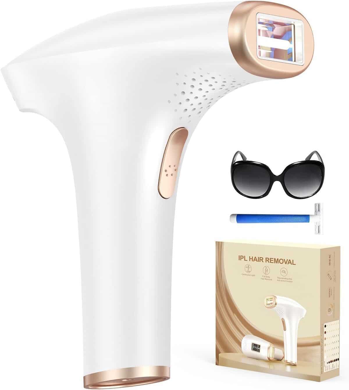 Test Haarlosy : épilateur lumière pulsée 999, 900 flashs et 9 niveaux pour tout le corps