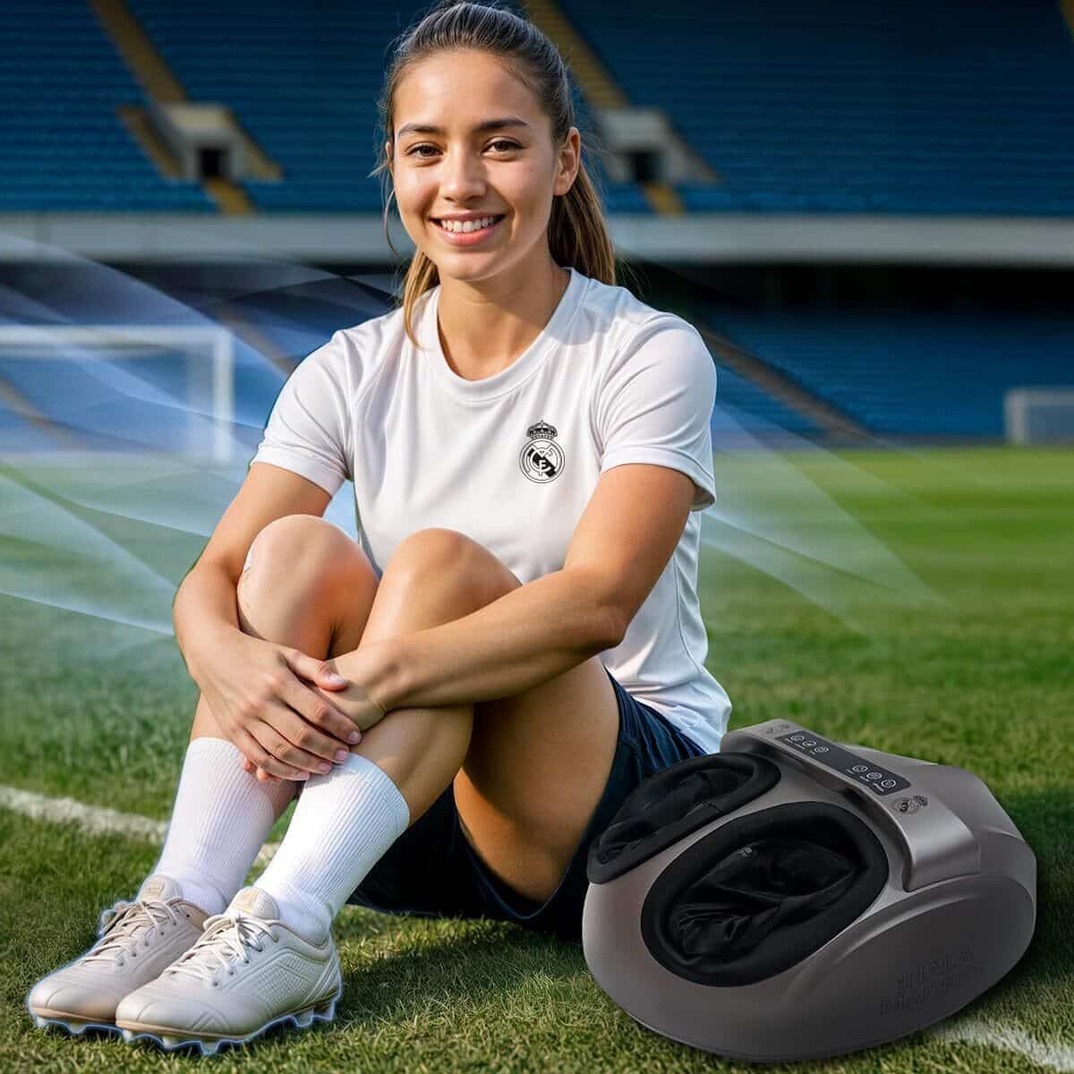 Test du masseur électrique Real Madrid RM Comfort : massage à 360° pour pieds légers
