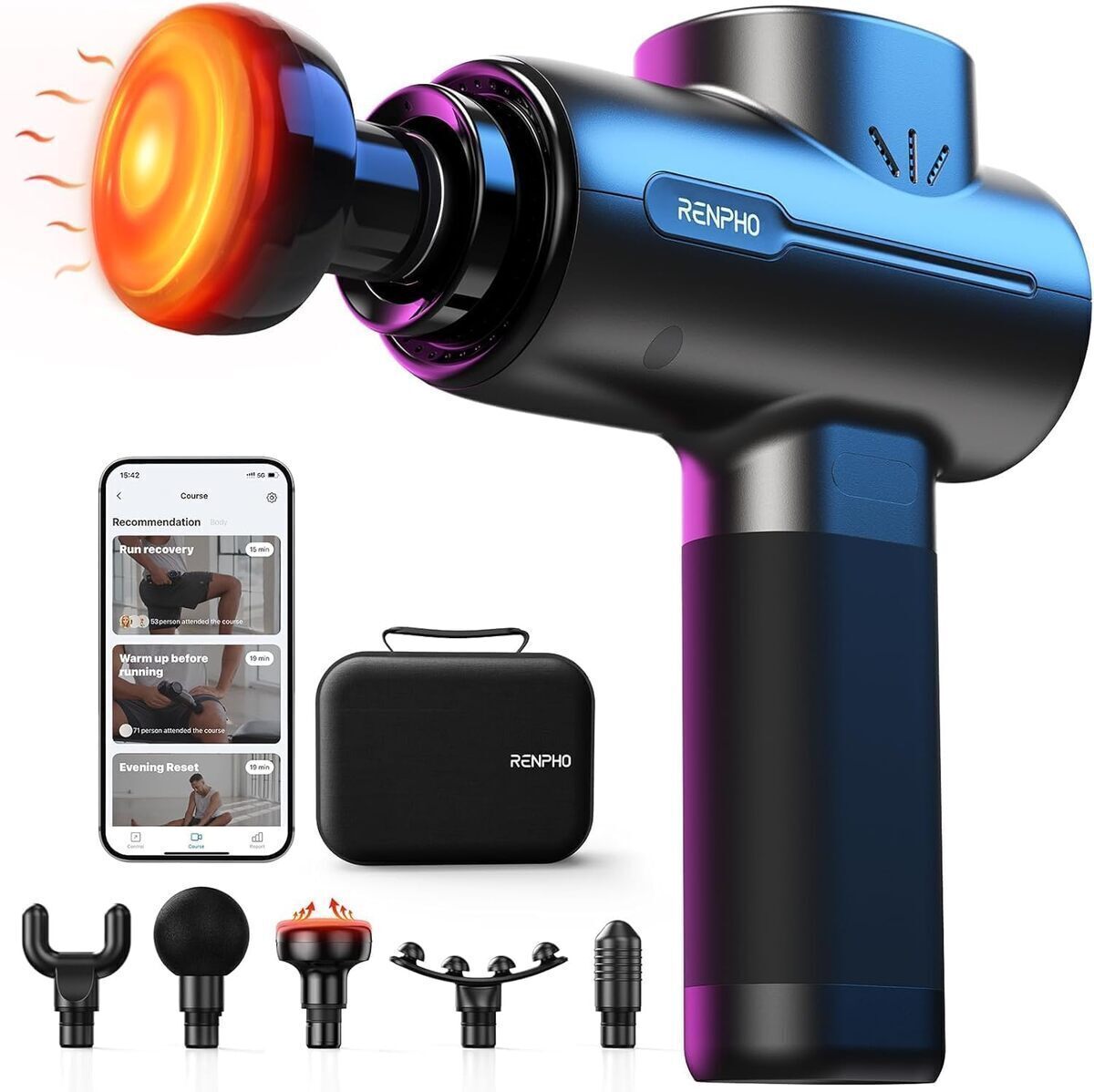 Test du pistolet de massage Renpho avec chaleur et bluetooth