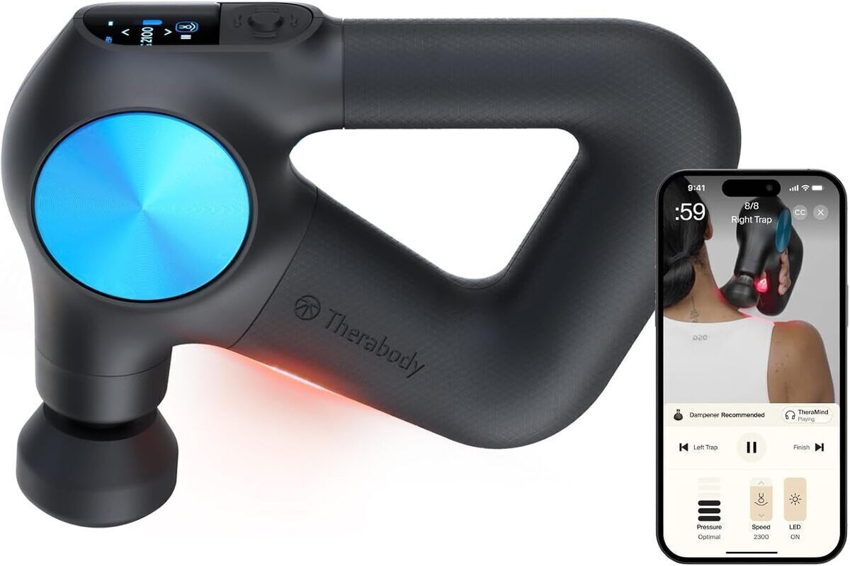 Test du pistolet de massage Theragun Pro : soulagement silencieux en noir