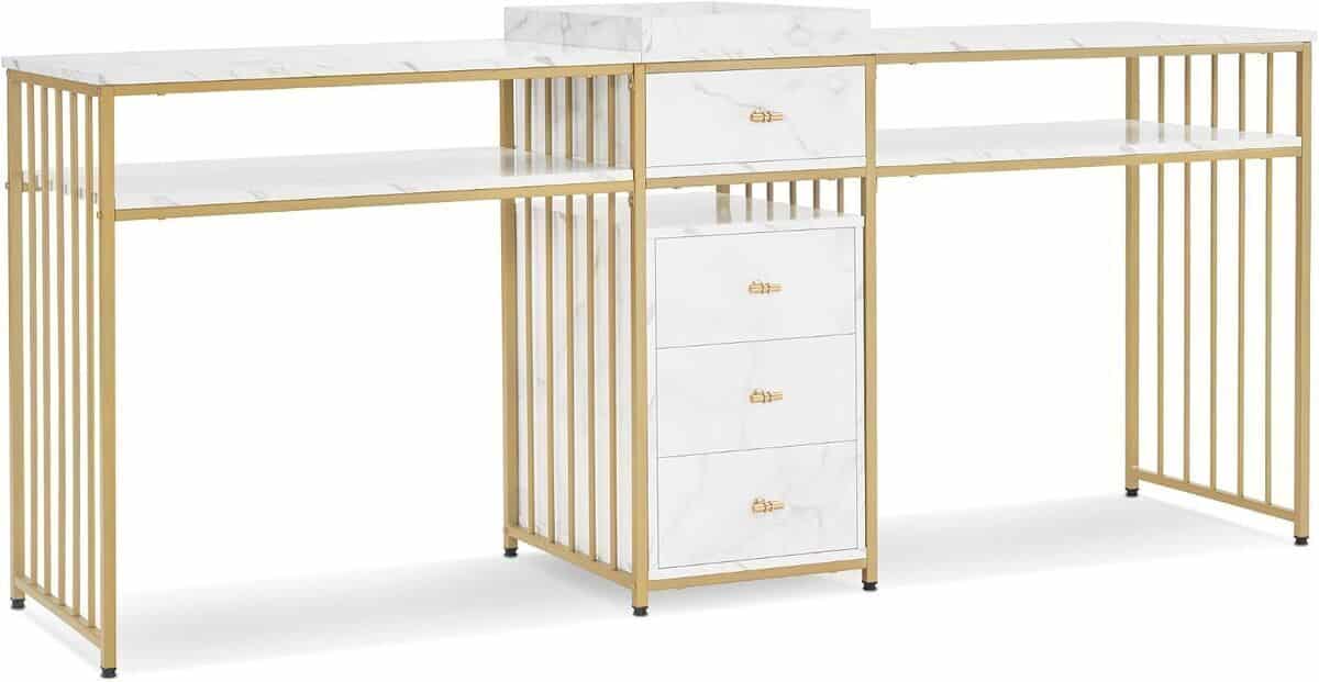 Test : table onglerie professionnelle M MCombo 2413 avec étagère et tiroirs