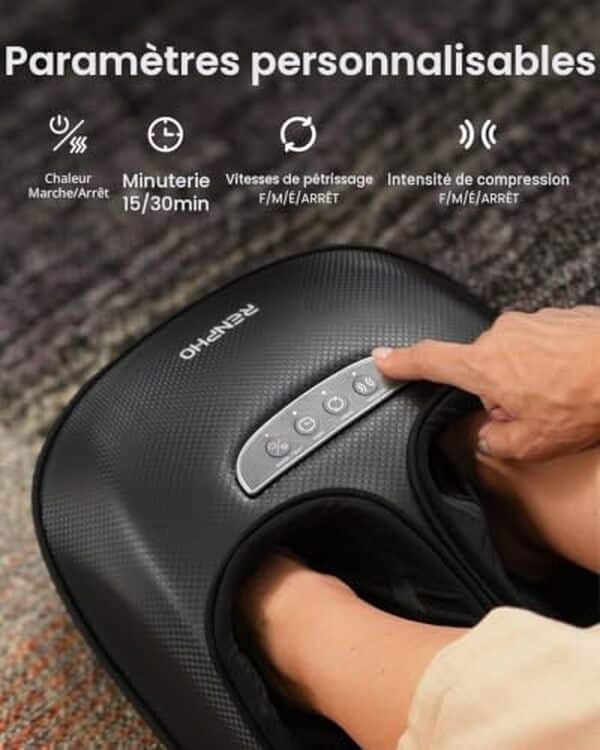 Découvrez notre test détaillé du masseur de pieds RENPHO avec fonction chauffante. Détente garantie, efficacité prouvée et avis honnête pour vous aider à choisir.