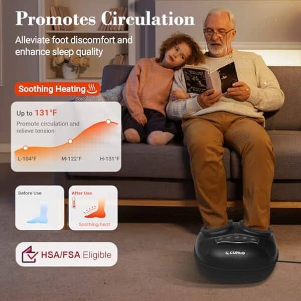 Découvrez notre test détaillé du masseur de pieds CuPiLo Shiatsu avec chaleur : fonctionnalités, avantages et efficacité pour soulager vos pieds fatigués.