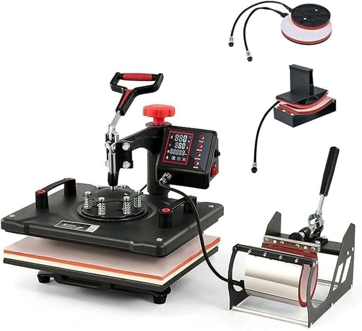 Test : creworks presse à chaud 5 en 1 avec contrôle numérique et accessoires