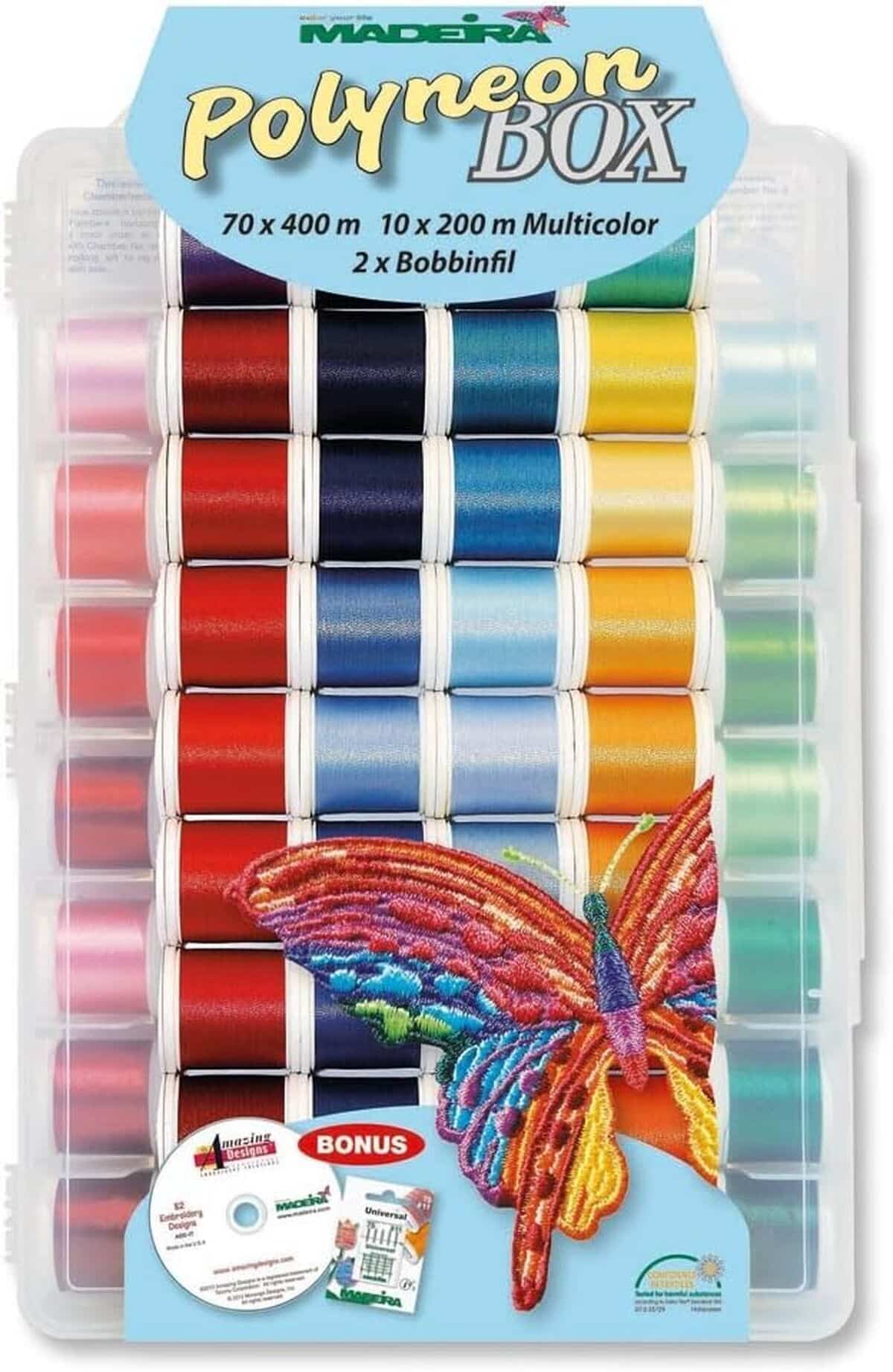 Test Du Cône De Fil Madeira Polyneon N°8085 Pour Broderie