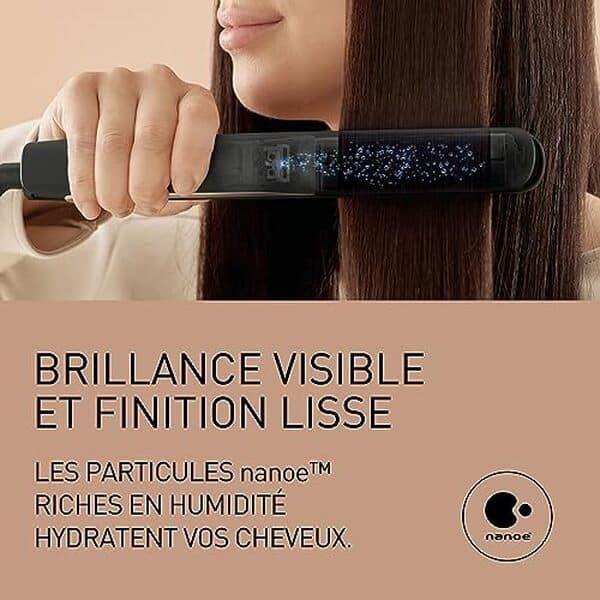 Découvrez notre test détaillé du fer à lisser Panasonic EH-HS0E-K825 avec technologie Nanoe et plaques 3D pour des cheveux lisses et brillants.